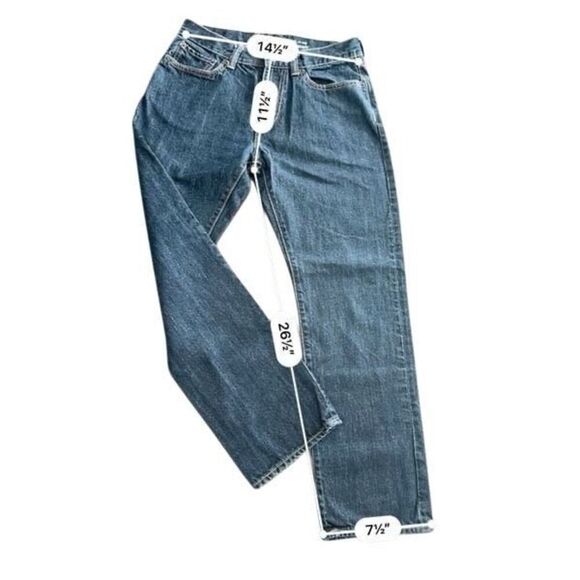 Gap Blue Coupe Straight Fit Jeans Size 30x30 - Picture 2 of 8